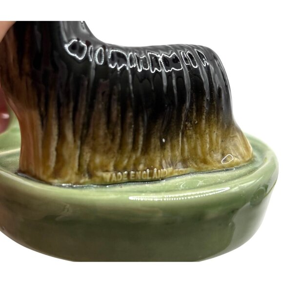 Vintage WADE England Yorkshire Terrier Yorkie Porcelain Ornamental Pipe Rest - Picture 7 of 9